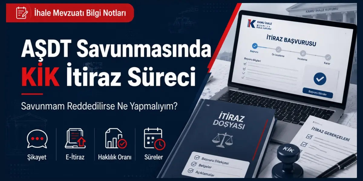 Aşırı düşük savunması reddedilirse idareye şikayet, KİK itirazen şikayet, e-itiraz, süreler ve haklılık oranı süreci
