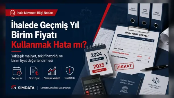 İhalede Geçmiş Yıl Birim Fiyatı Kullanmak Hata mı?
